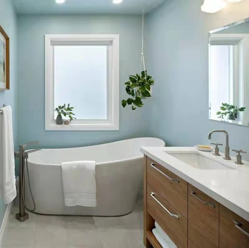Bathroom vanity makeover after